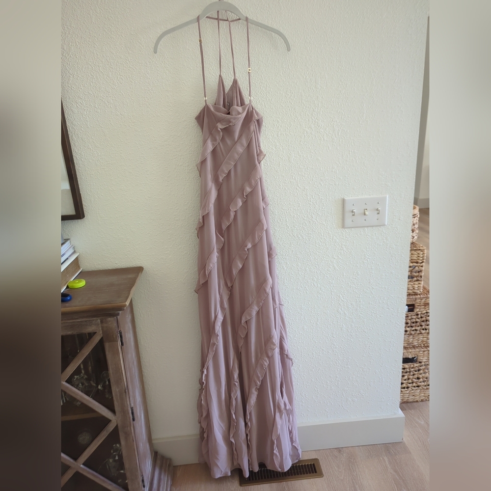 Show Me Your MuMu Blush Pink Ruffled Maxi Dress - Picture 9 of 9